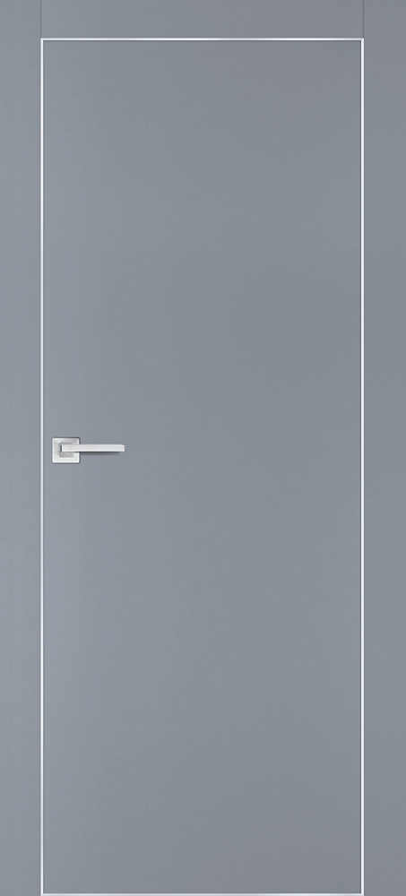 Фото Межкомнатная дверь PX-1 AL кромка с 4-х ст. Серый матовый