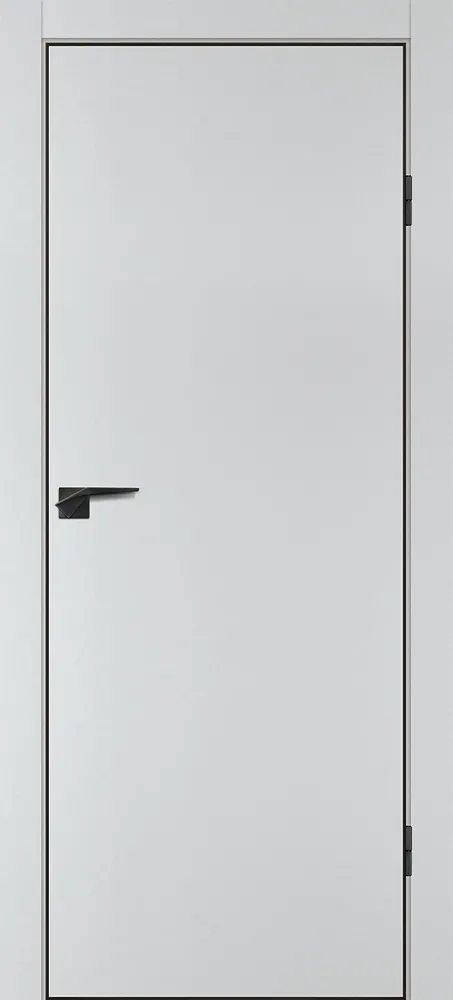 Фото Межкомнатная дверь P-1 кромка ABS черная c 4-х ст. Сапфир матовый